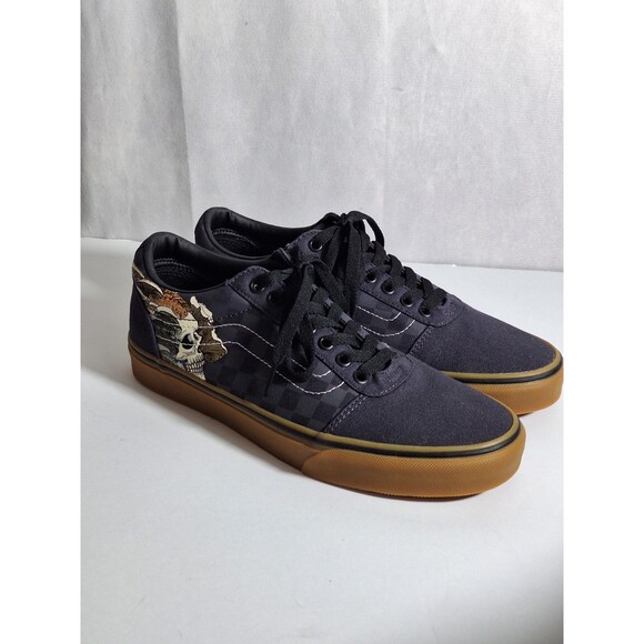 VANS Ward Low Snake Skull Charcoal/Gum Sole Sneakers Men Size 9 Womens 10.5 NWOB main image 9